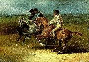course de chevaux montes